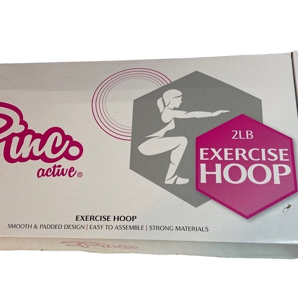 Pinc.Active 2lb Weighted Exercise Hoop, 8 Sections - Pink & Black -‎ New in Box - Picture 2 of 6